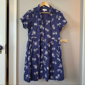 Porridge for Anthropologie Bicycle Shirtdress